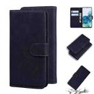 For Samsung Galaxy S20+ Skin Feel Pure Color Flip Leather Phone Case(Black) - 1