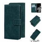 For Samsung Galaxy S20 Ultra Skin Feel Pure Color Flip Leather Phone Case(Green) - 1