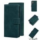 For Samsung Galaxy S22 Ultra 5G Skin Feel Pure Color Flip Leather Phone Case(Green) - 1