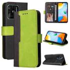 For Xiaomi Redmi 10C / Redmi 10 India Stitching-Color Horizontal Flip Leather Case(Green) - 1