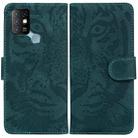 For Infinix Hot 10 X682 Tiger Embossing Pattern Horizontal Flip Leather Phone Case(Green) - 1