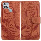 For Infinix Hot 10i / Smart 5 Pro X659B / PR652B / S658E Tiger Embossing Pattern Horizontal Flip Leather Phone Case(Brown) - 1