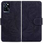 For Infinix Note 11 Tiger Embossing Pattern Horizontal Flip Leather Phone Case(Black) - 1