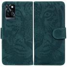 For Infinix Note 11 Tiger Embossing Pattern Horizontal Flip Leather Phone Case(Green) - 1