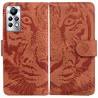 For Infinix Note 11 Pro / Note 11s Tiger Embossing Pattern Horizontal Flip Leather Phone Case(Brown) - 1