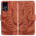 For Infinix Zero X / X Pro Tiger Embossing Pattern Horizontal Flip Leather Phone Case(Brown) - 1