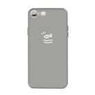 For iPhone 6s / 6 Small Fish Pattern Colorful Frosted TPU Phone Protective Case(Gray) - 1