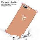 For iPhone 8 Plus / 7 Plus Small Fish Pattern Colorful Frosted TPU Phone Protective Case(Coral Orange) - 3