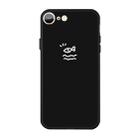 For iPhone SE 2022 / SE 2020 / 8 / 7 Small Fish Pattern Colorful Frosted TPU Phone Protective Case(Black) - 1