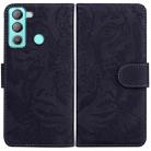 For Tecno Pop 5 LTE BD4 Tiger Embossing Pattern Horizontal Flip Leather Phone Case(Black) - 1