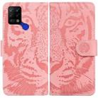 For Tecno Pova LD7 Tiger Embossing Pattern Horizontal Flip Leather Phone Case(Pink) - 1