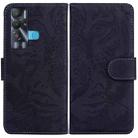 For Tecno Pova Neo LE6 Tiger Embossing Pattern Horizontal Flip Leather Phone Case(Black) - 1