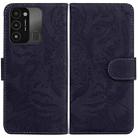 For Tecno Spark Go 2022 / Spark 8C Tiger Embossing Pattern Horizontal Flip Leather Phone Case(Black) - 1