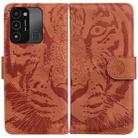 For Tecno Spark Go 2022 / Spark 8C Tiger Embossing Pattern Horizontal Flip Leather Phone Case(Brown) - 1