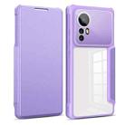 For Xiaomi 12 5G Magnetic Flip Leather Phone Case(Purple) - 1
