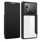 For Xiaomi 12 5G Magnetic Flip Leather Phone Case(Black) - 1