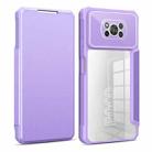 For Xiaomi Poco X3 Magnetic Flip Leather Phone Case(Purple) - 1