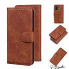 For Infinix Hot 9 X655C / Note 7 Lite Skin Feel Pure Color Flip Leather Phone Case(Brown) - 1