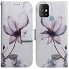 For Infinix Hot 10 X682 Coloured Drawing Leather Phone Case(Magnolia Flower) - 1