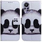 For Infinix Hot 11s X6812 Coloured Drawing Leather Phone Case(Panda) - 1