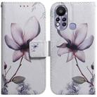 For Infinix Hot 11s X6812 Coloured Drawing Leather Phone Case(Magnolia Flower) - 1