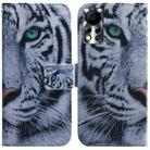 For Infinix Hot 11S NFC X6812B Coloured Drawing Leather Phone Case(Tiger) - 1