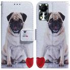 For Infinix Hot 11S NFC X6812B Coloured Drawing Leather Phone Case(Pug) - 1