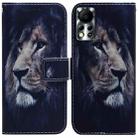 For Infinix Hot 11S NFC X6812B Coloured Drawing Leather Phone Case(Lion) - 1