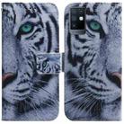 For Infinix Note 10 X693 Coloured Drawing Leather Phone Case(Tiger) - 1