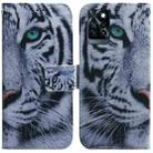 For Infinix Note 10 Pro X695 Coloured Drawing Leather Phone Case(Tiger) - 1