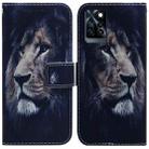 For Infinix Note 10 Pro X695 Coloured Drawing Leather Phone Case(Lion) - 1