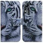 For Infinix Note 11 Coloured Drawing Leather Phone Case(Tiger) - 1