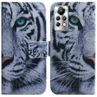 For Infinix Note 11 Pro / Note 11s Coloured Drawing Leather Phone Case(Tiger) - 1