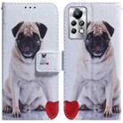 For Infinix Note 11 Pro / Note 11s Coloured Drawing Leather Phone Case(Pug) - 1