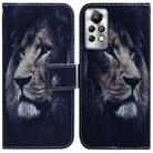 For Infinix Note 11 Pro / Note 11s Coloured Drawing Leather Phone Case(Lion) - 1