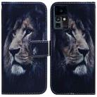 For Infinix Zero X / X Pro Coloured Drawing Leather Phone Case(Lion) - 1