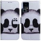 For Infinix Zero X / X Pro Coloured Drawing Leather Phone Case(Panda) - 1