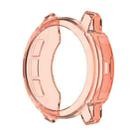 For Garmin Instinct 2 Half Coverage Hollowed TPU Watch Case(Transparent Pink) - 1