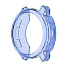 For Garmin Instinct 2 Half Coverage Hollowed TPU Watch Case(Transparent Blue) - 1