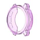 For Garmin Instinct 2 Half Coverage Hollowed TPU Watch Case(Transparent Purple) - 1