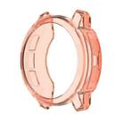 For Garmin Instinct 2S Half Coverage Hollowed TPU Watch Case(Transparent Pink) - 1