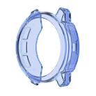 For Garmin Instinct 2S Half Coverage Hollowed TPU Watch Case(Transparent Blue) - 1