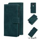 For Tecno Camon 16 Skin Feel Pure Color Flip Leather Phone Case(Green) - 1