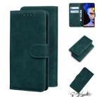 For Blackview A60 Skin Feel Pure Color Flip Leather Phone Case(Green) - 1