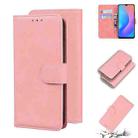 For Blackview A60 Pro Skin Feel Pure Color Flip Leather Phone Case(Pink) - 1