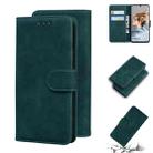 For Blackview A80 Skin Feel Pure Color Flip Leather Phone Case(Green) - 1