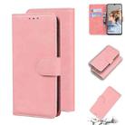 For Blackview A80 Skin Feel Pure Color Flip Leather Phone Case(Pink) - 1