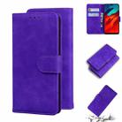 For Blackview A80 Pro Skin Feel Pure Color Flip Leather Phone Case(Purple) - 1
