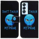 For Tecno Camon 18 Premier Coloured Drawing Leather Phone Case(Anger) - 1