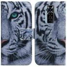 For Tecno Phantom X Coloured Drawing Leather Phone Case(Tiger) - 1